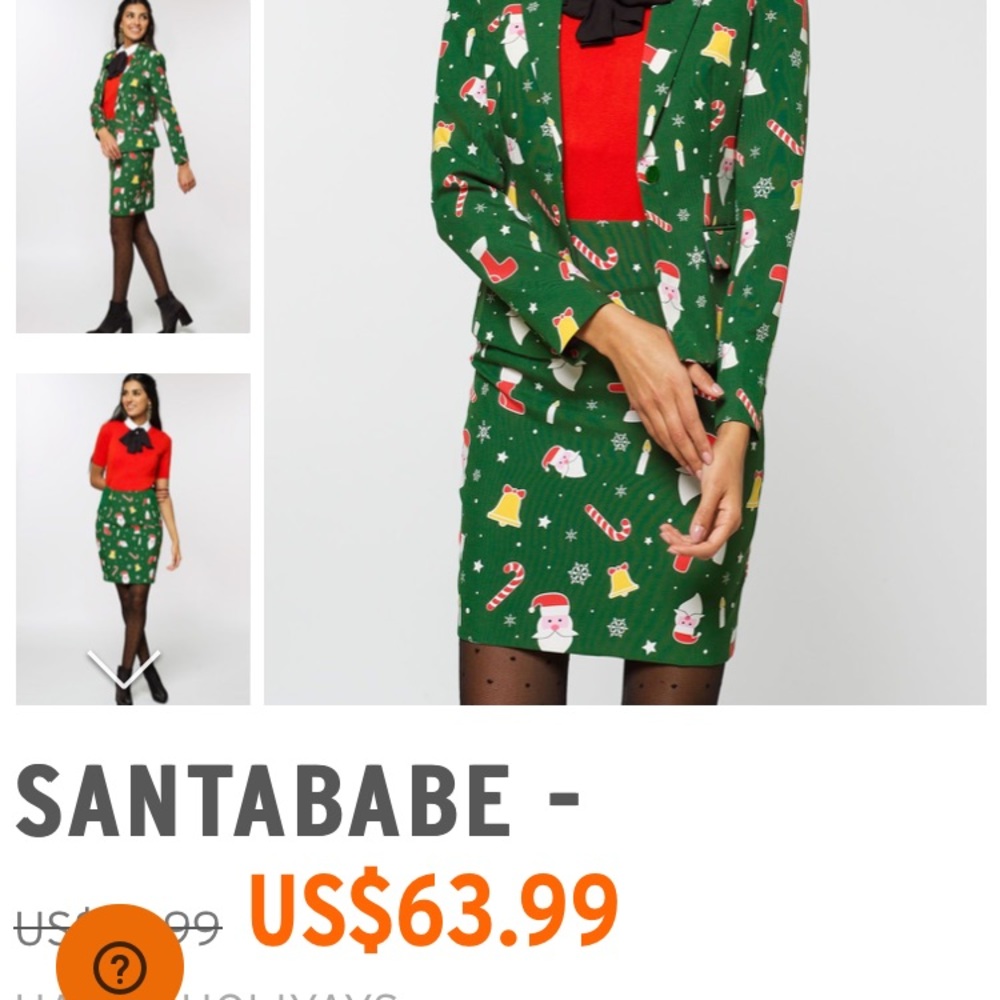 Opposuit Christmas blazer and pencil skirt